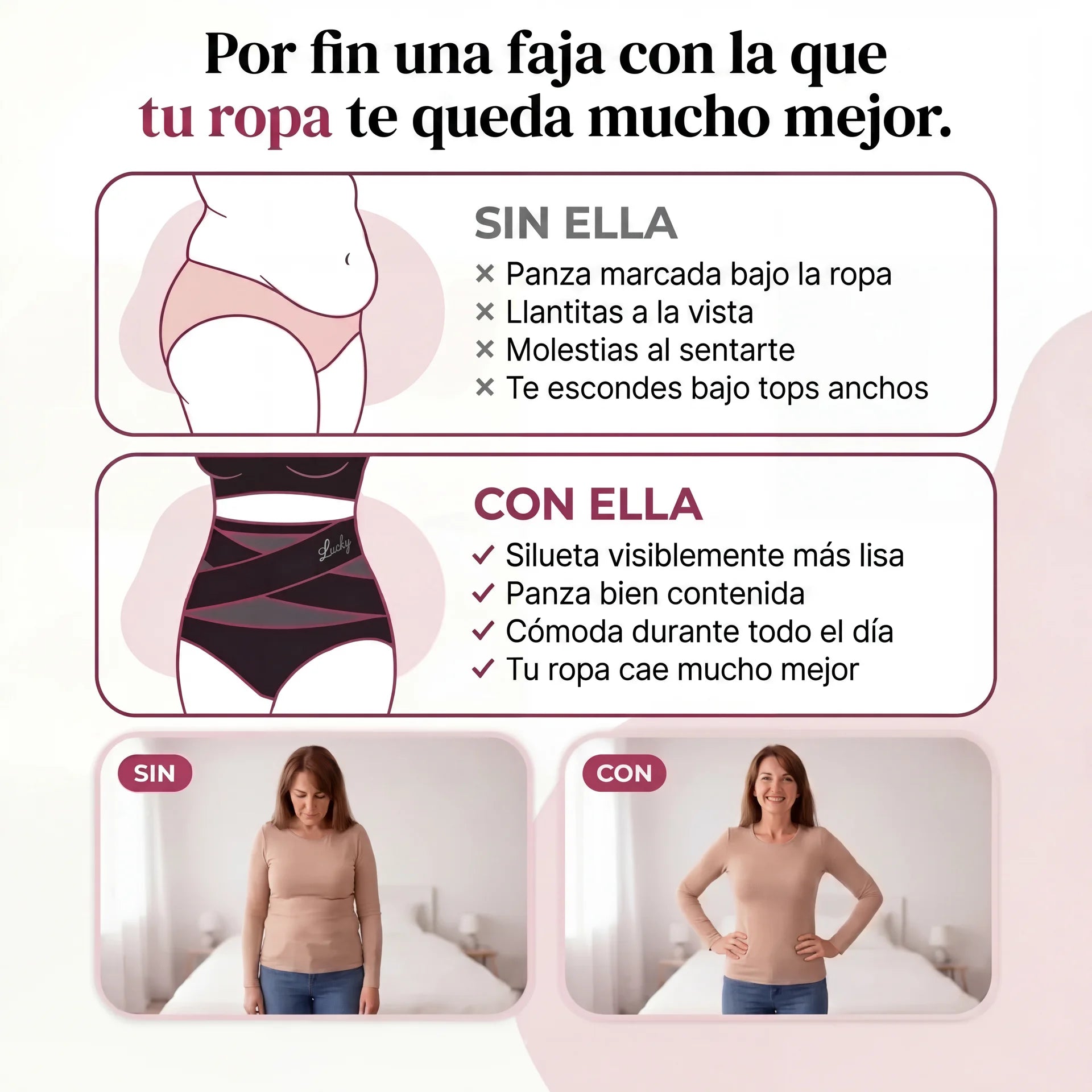 Faja Moldeadora de Cintura Alta · Especial Menopausia